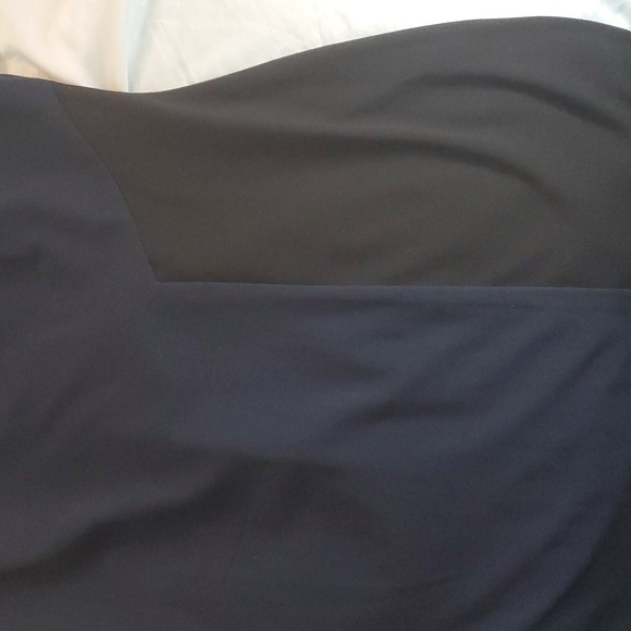 Chaps Womens Classic Sleeveless Color Block Career Dress Zipper Back,Front Slit - Picture 6 of 12